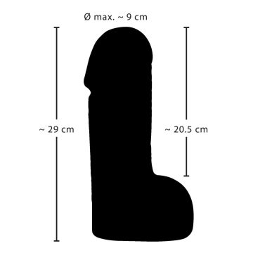 Realistische Dildo Real Giant Huidskleur