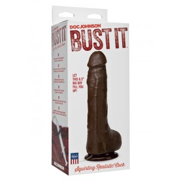 Bust It Squirting Dildo - Zwart