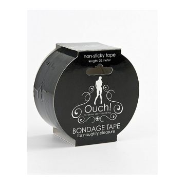 Bondage Tape Ouch! 20 M - Zwart