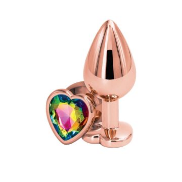 Buttplug met Fonkelende Steen M - Rose*