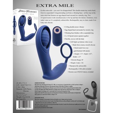 Cockring met vibrerende Buttplug Extra Mile