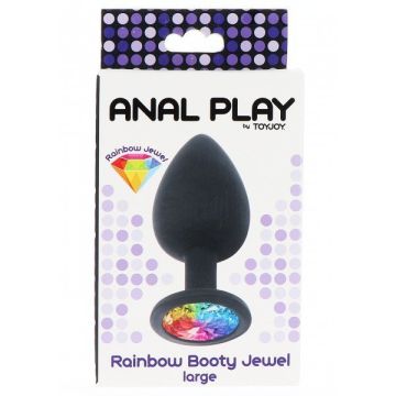 Buttplug Rainbow Booty Jewel Large*
