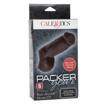 Packer Gear 5 Inch met Plas Gaatje - Zwart*