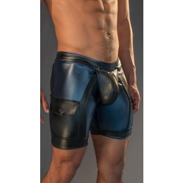 Dale mas rebel skin Bike Short met Rits - Blauw/Zwart