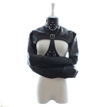Dwangbuis Jacket Kunstleer - Zwart