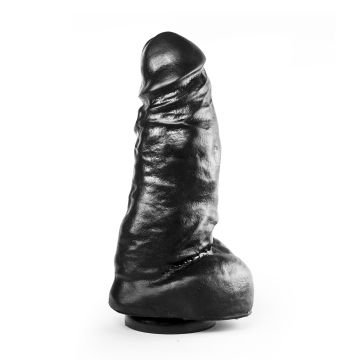 Dark Crystal Zwarte Grote Dildo Wouter - 25.5 cm