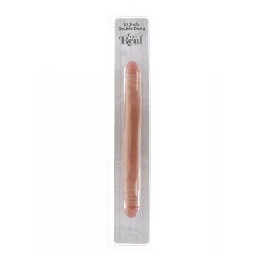 Dubbele Dildo met Realistische Look - Huidskleur*