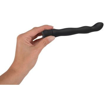 Golvende zwarte anaal vibrator