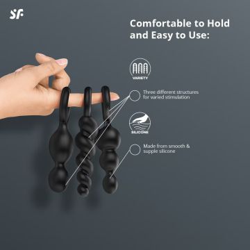 Satisfyer Plugs - Zwart