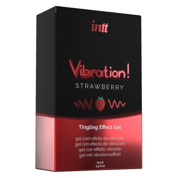 Intt Stimulerende Gel Vibration! - Strawberry 15 ml