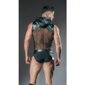 Dale Mas Rebel Hoodie Mesh Vest - Zwart