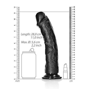 Realistische Dildo 25.5 cm - zwart