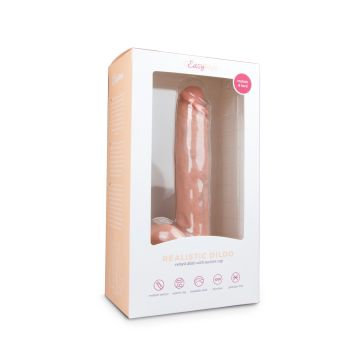Realistische Dildo Met Balzak- 26,5 cm - Beige