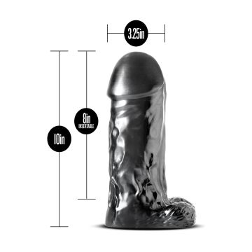 XL Dildo Jet Destroyer Carbon - Metalic Zwart