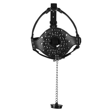 Open Mouth Gag Head Harness with Plug Stopper - XTREME