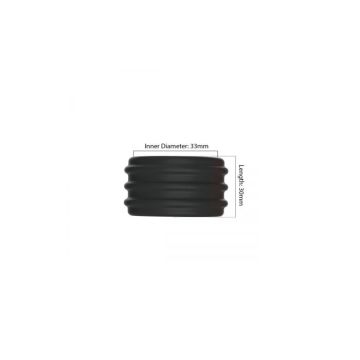 Compacte Silicone Cockring en Ballstretcher - Kiotos