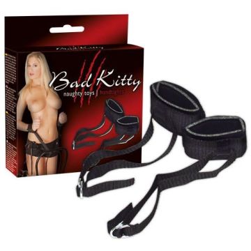 Hand-en Enkelboeien met Klittenband - Bad Kitty