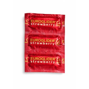 Euroglider Condooms Aardbei Smaak - 144 Stuks