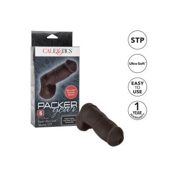 Packer Gear 5 Inch met Plas Gaatje - Zwart*