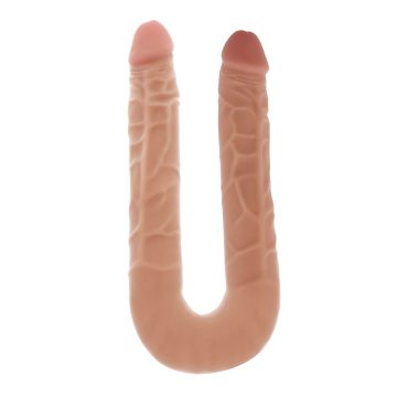 Dubbele Dildo met Realistische Look 40 CM - Huidskleur*