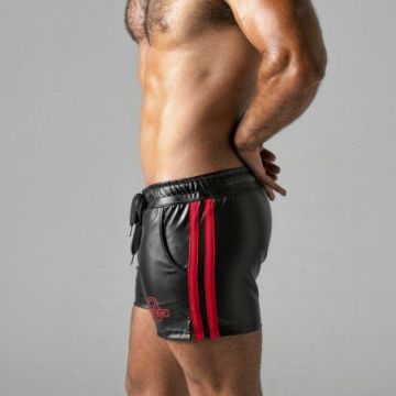 Gestreept Short Rood