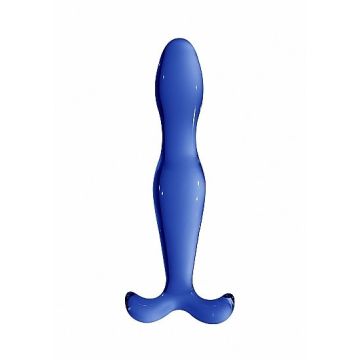 Glazen Dildo  Elegance - Blauw