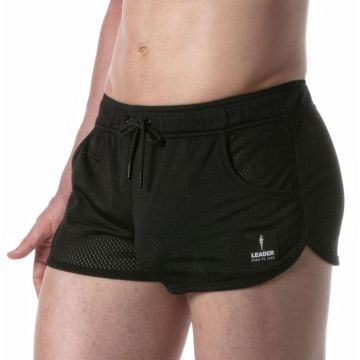 Leader Menswear Marathon Shorts - Zwart