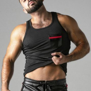 Mesh Tanktop Rood