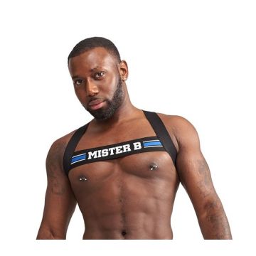 Mister B Urban Club harnas X-back Gestreept Blauw