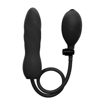 Opblaasbare Anaal plug Twist - Zwart*