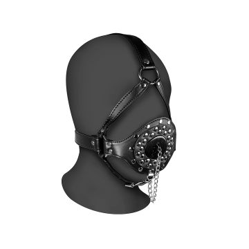 Open Mouth Gag Head Harness with Plug Stopper - XTREME