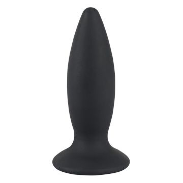Oplaadbare Buttplug met Vlakke Basis S - Black Velvets