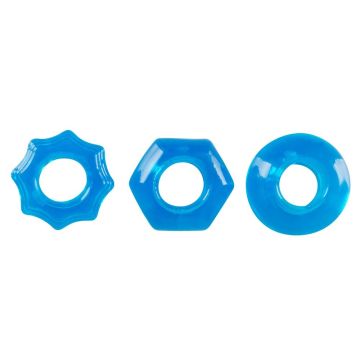 Rekbare Cockringen Set - Blauw