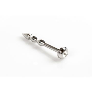 Kiotos - RVS Penis Plug + Transparant Juweel