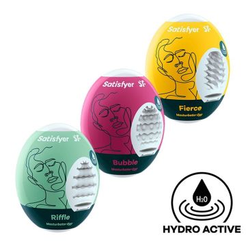 Satisfyer Masturbator Eggs 3-delig - Pack 2