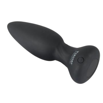 Shaking Buttplug met Afstandsbediening - Zwart*