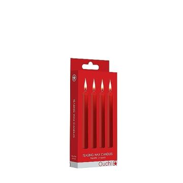 SM Kaarsen 4-Pack - Rood 