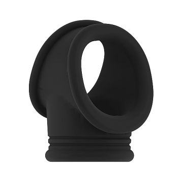 Sono No. 48 Cockring With Ball Strap -Zwart