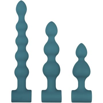 Vibrerende Anal Beads Set - Groen*