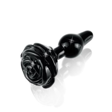 Icicles No. 77 - Rosebud Buttplug - Zwart