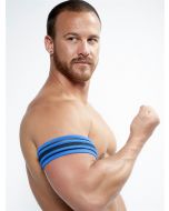 Mister B Neoprene Biceps Band Zwart Blauw
