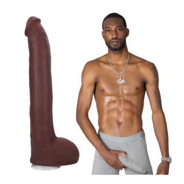 Realistische Dildo Hollywood Cash - Bruin