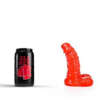 All Black Marcel Dildo 13 cm - Rood