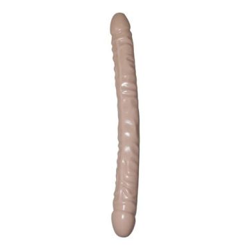 Veined Dubbele Dildo -Wit