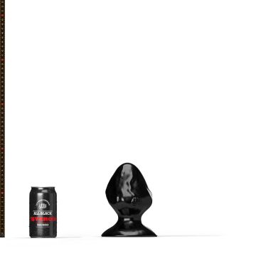 All Black Steroid Buttplug The Kettlebell - Zwart