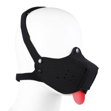 Kiotos Neoprene Puppy Dog Mond Masker - Zwart
