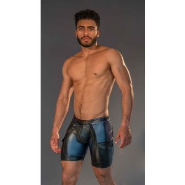 Dale mas rebel skin Bike Short met Rits - Blauw/Zwart