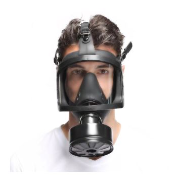 Gasmasker Full Visu Zwart