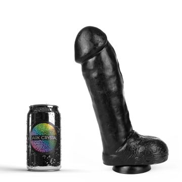 Dark Crystal Zwarte Dikke Dildo Job - 21.5 cm