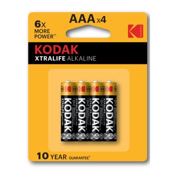 Kodak Xtralife 4 X AAA Batterijen*